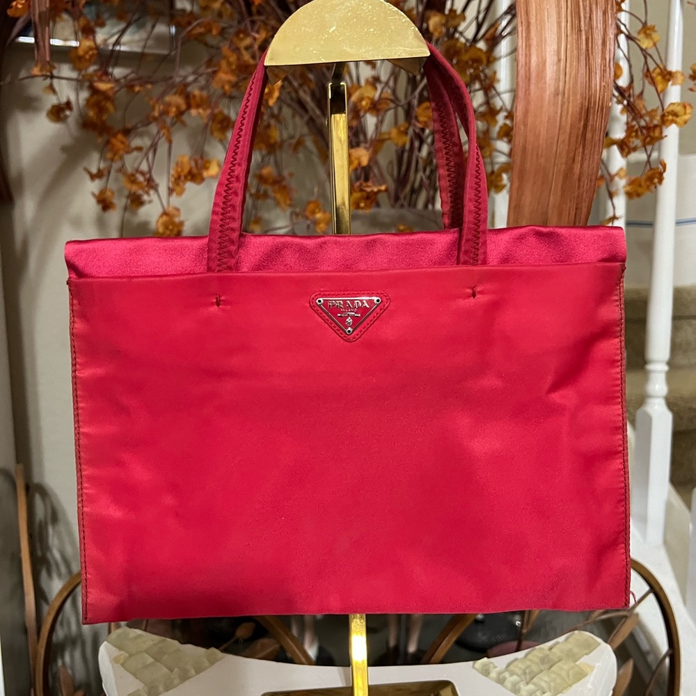 Prada Scarlet Mini Red Tote Bag